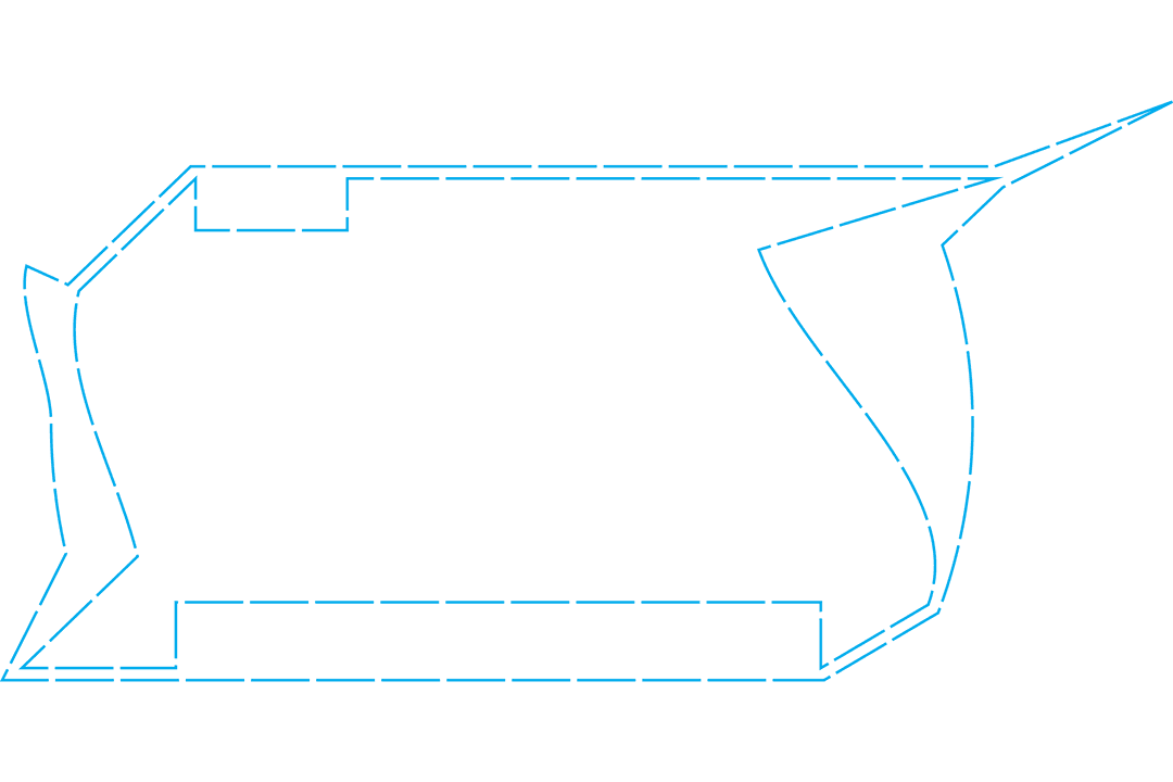 Transparent Geometric Annotations Blueprint Concept Drawing