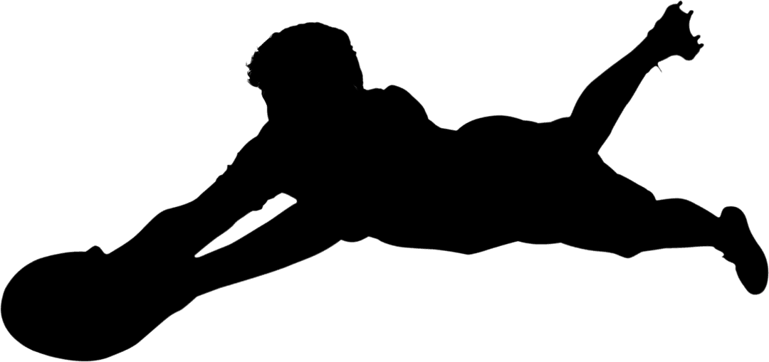 Rugby Player Diving for Swift Try Transparent Background