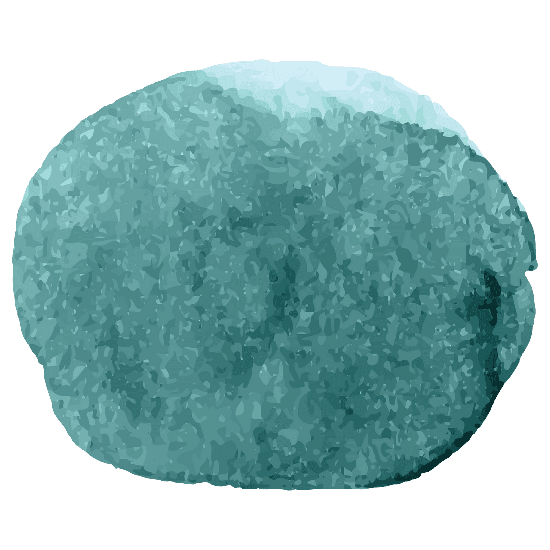 Abstract Textured Circle on Transparent Background