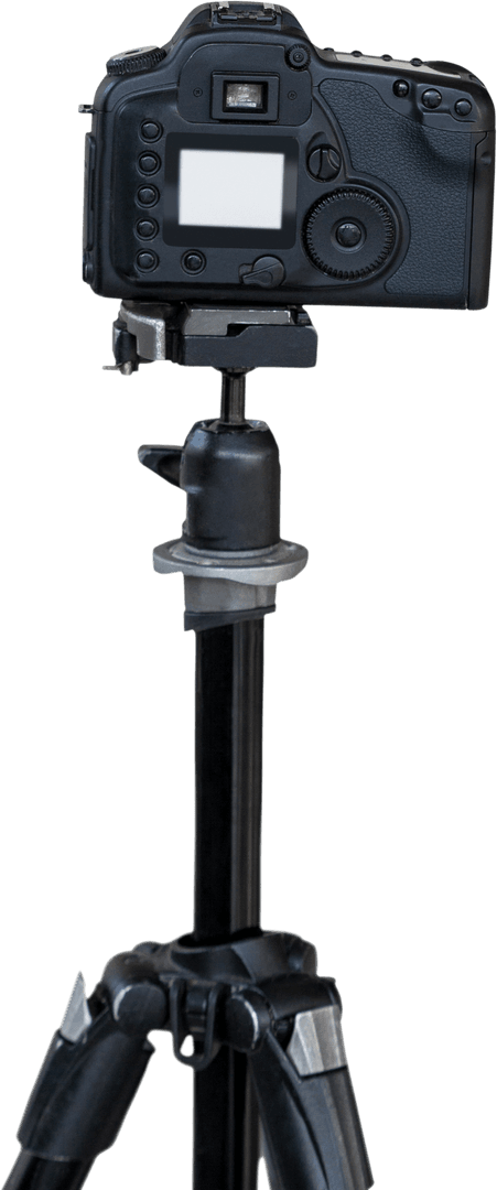 Camera on Tripod Transparent Background Photography Equipment
