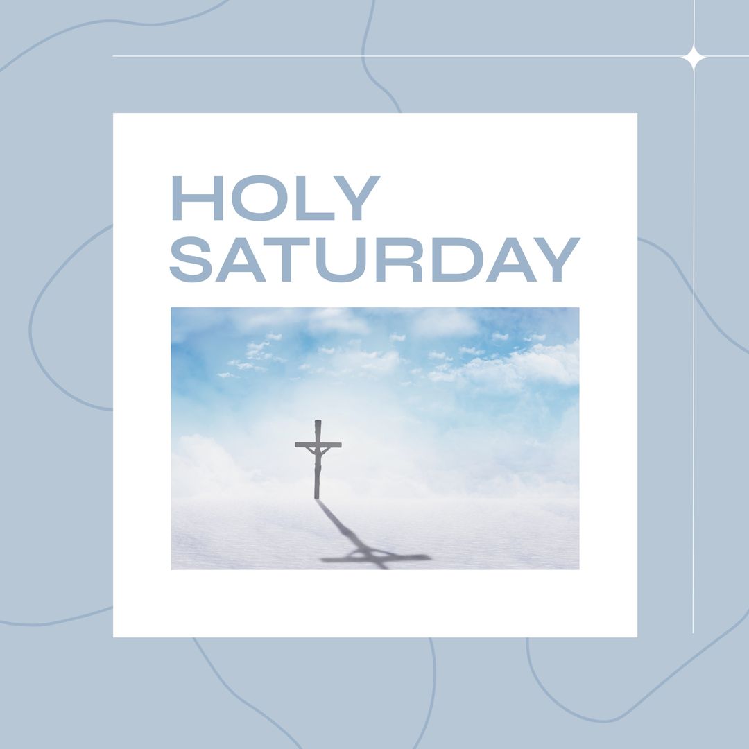 Holy Saturday Cross in Cloudy Skies