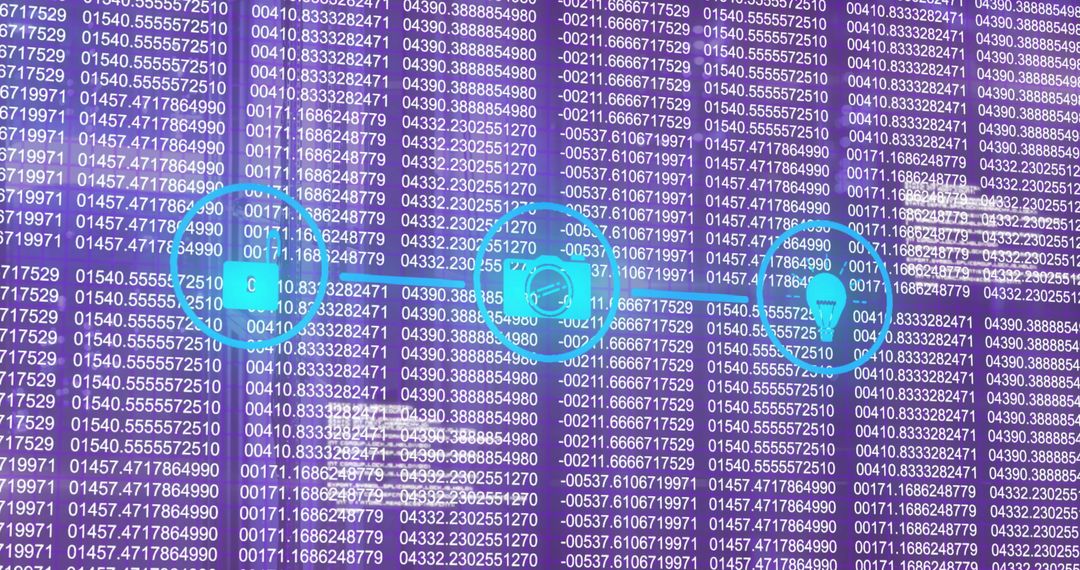 Digital Data Processing Concept with Binary Code Overlay - Free Images, Stock Photos and Pictures on Pikwizard.com