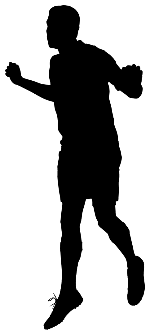 Seamless Silhouette of Man Skiing with Background PNG