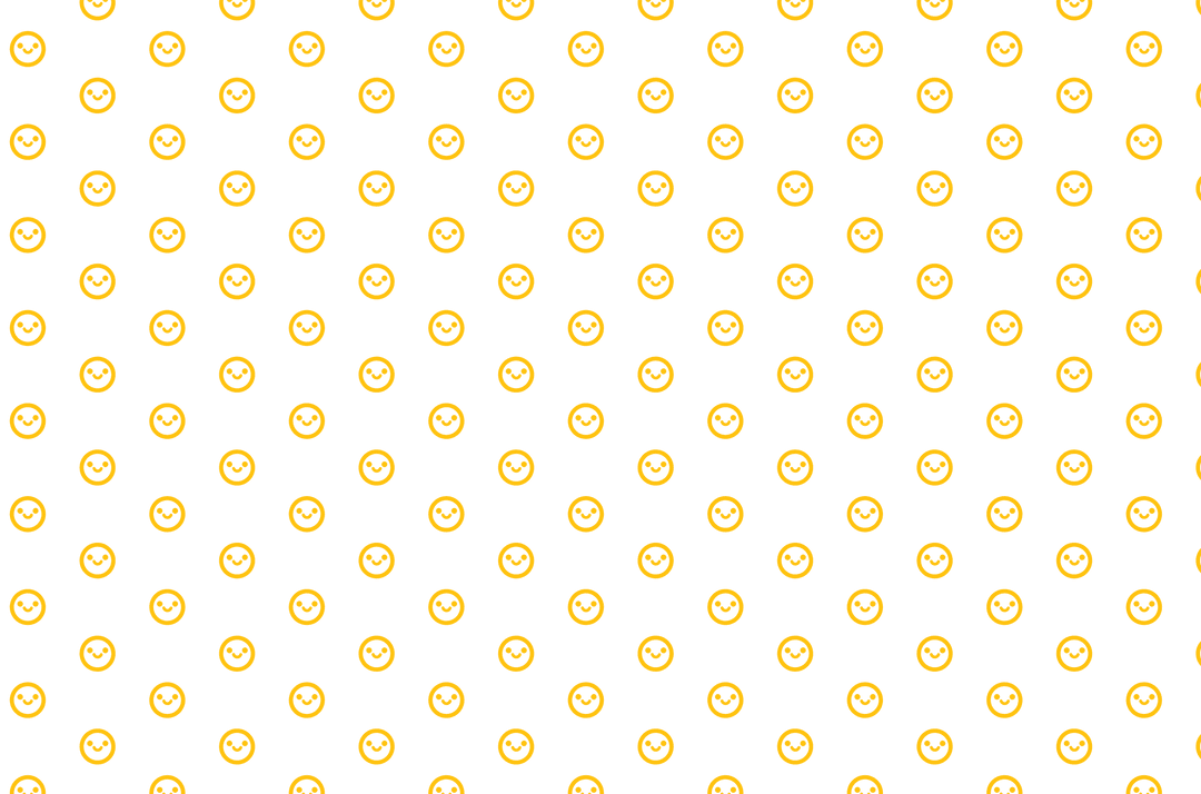 Yellow Smile Emoji Seamless Pattern Background Transparent
