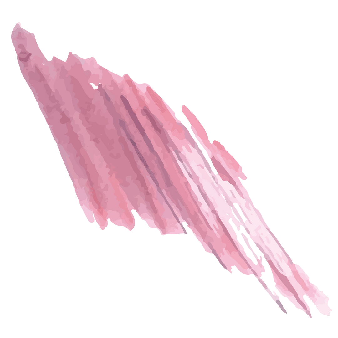 Abstract Pink Brushstroke on Transparent Background Vector