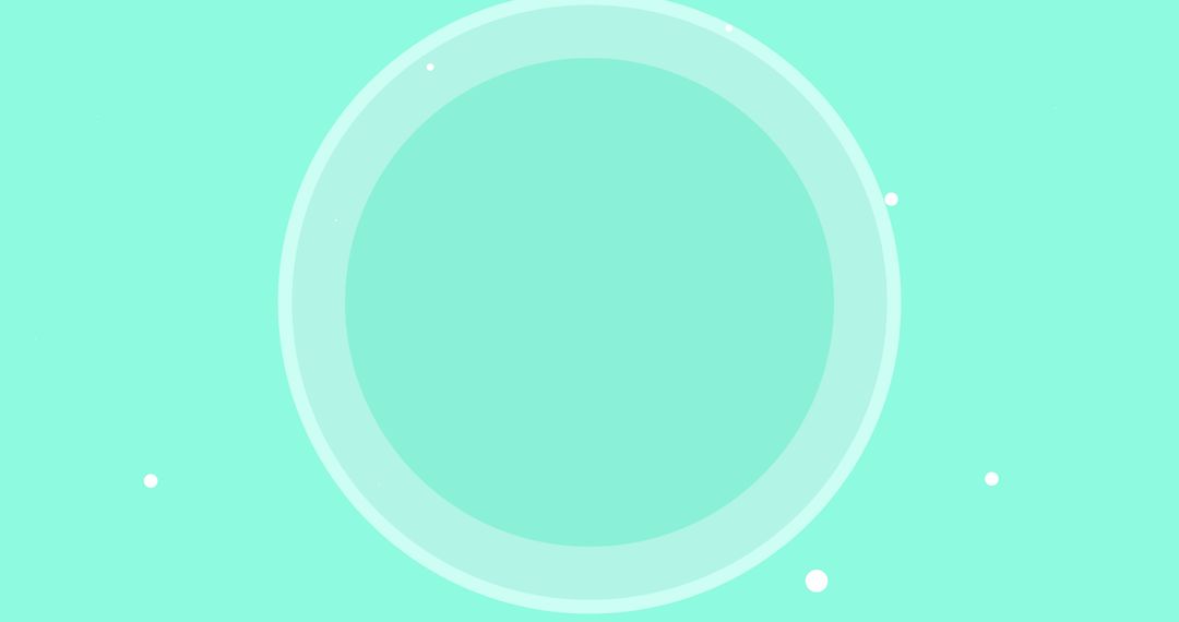 Animated Pulsating Circle on Green Background