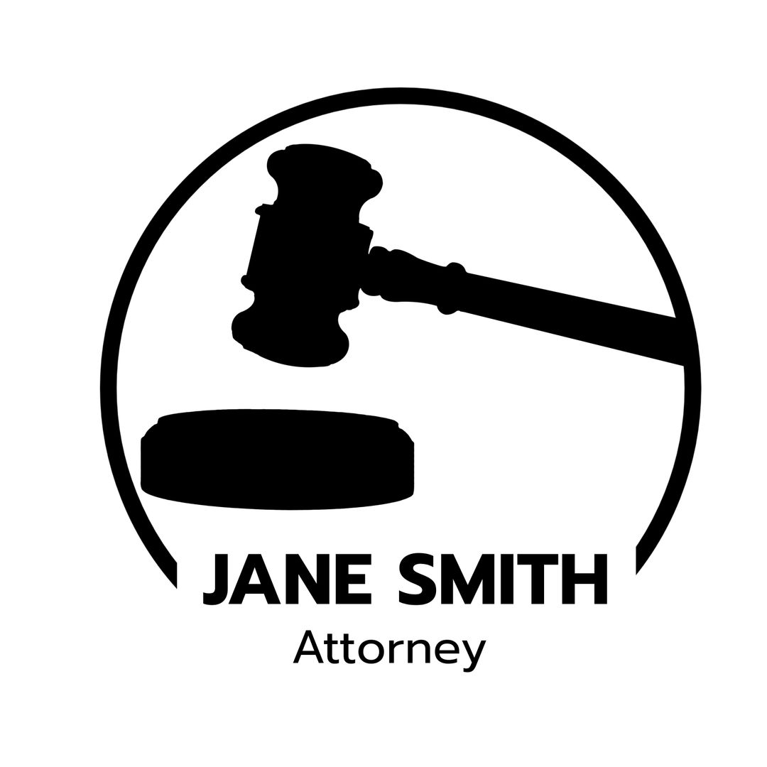 Legal Services Branding with Gavel Symbol - Download Free Stock Templates Pikwizard.com