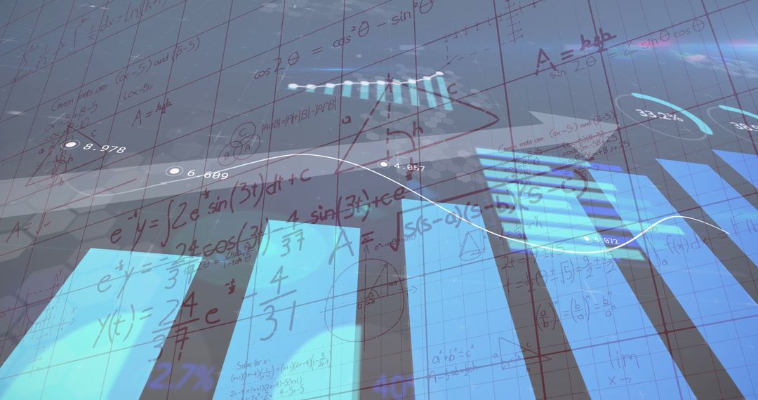 Abstract Financial and Mathematical Analysis Concept