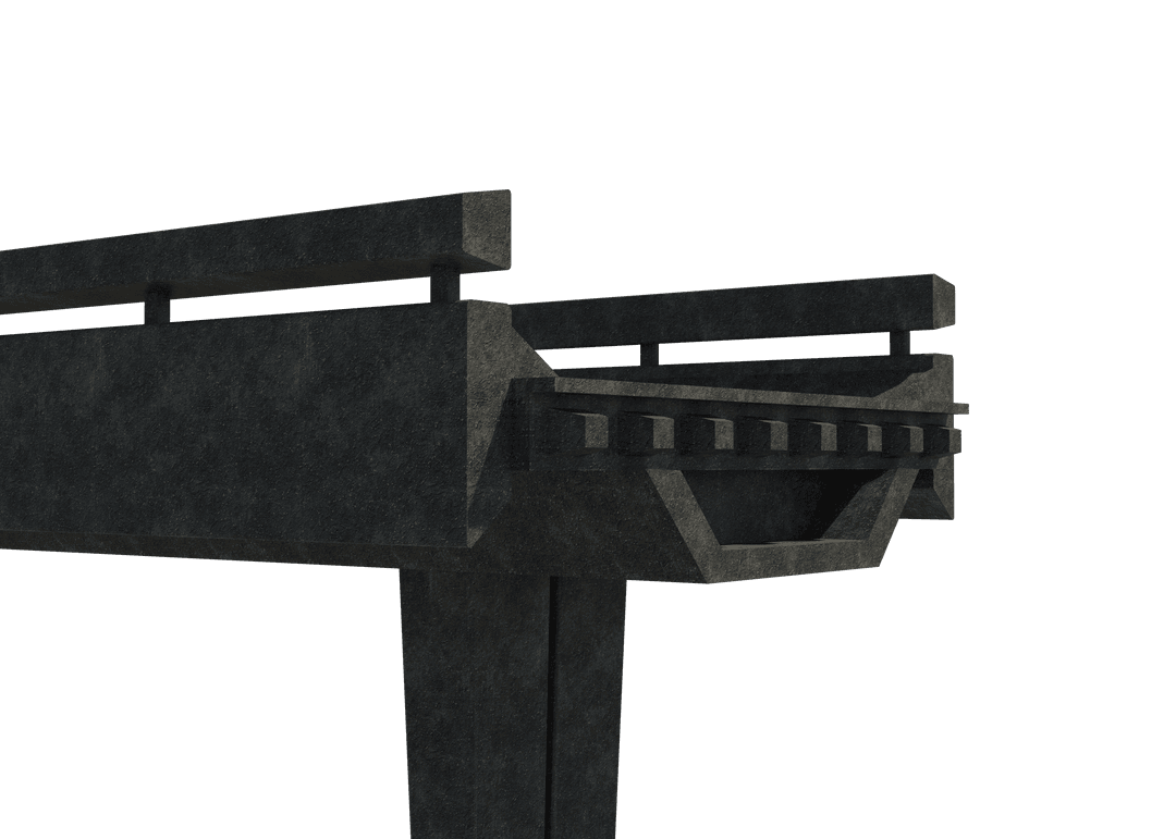 Black Architectural Construction Element Transparent Background