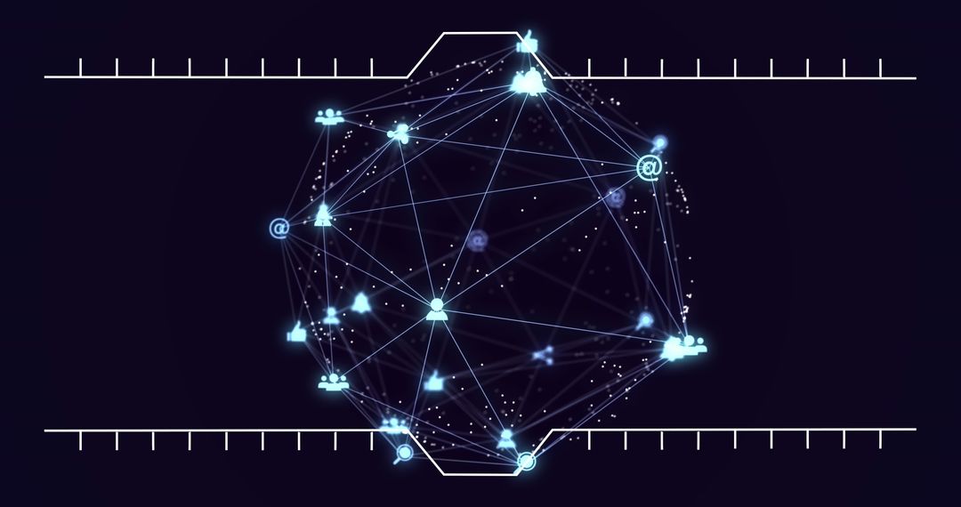 Futuristic Global Networking Hologram