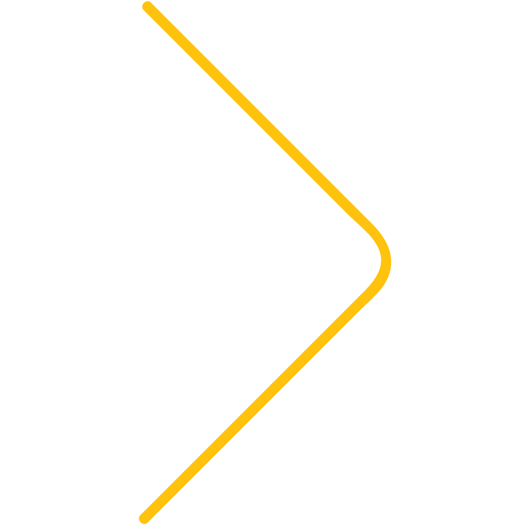 Yellow Arrow Symbol Vector on Transparent Background