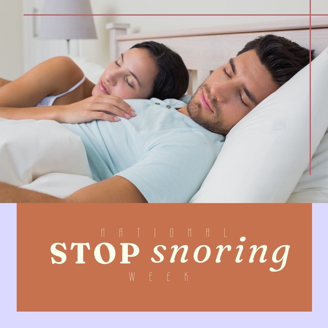 Couple Resting for Snoring Awareness Campaign