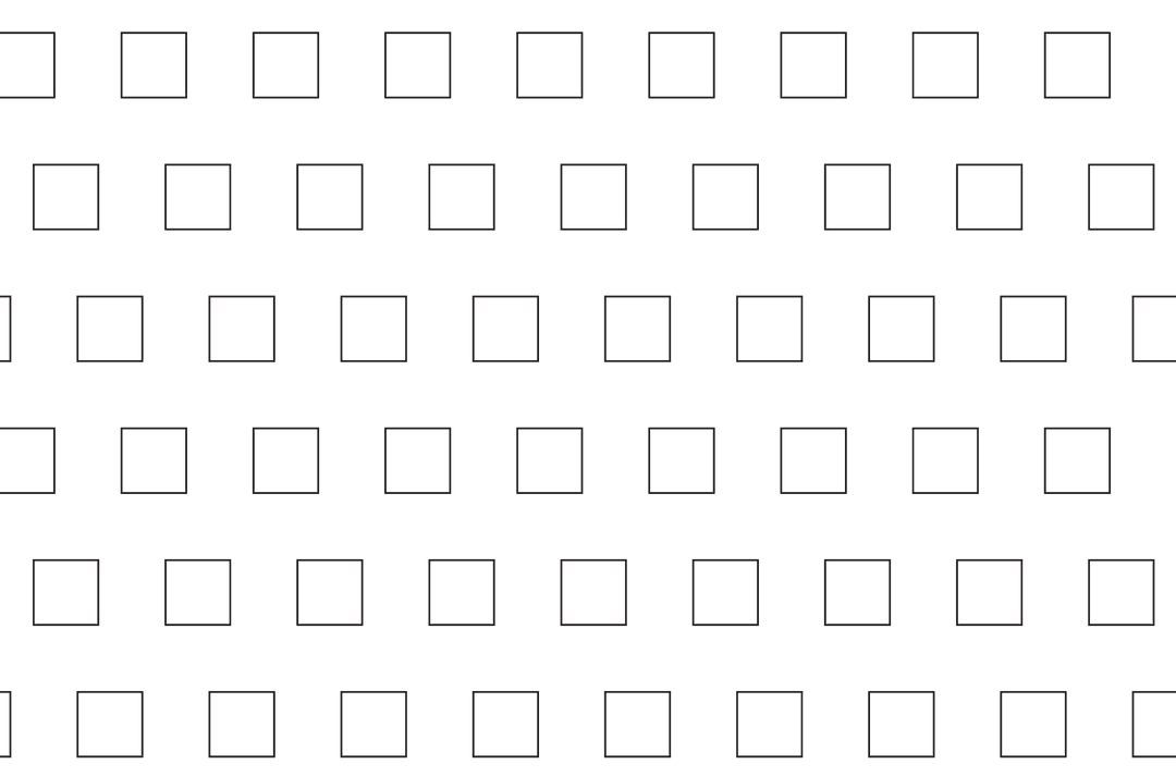 Seamless Pattern of Black Squares on Transparent Background