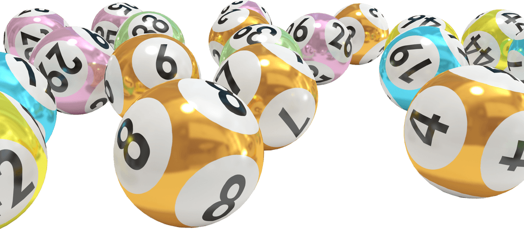 Colorful Transparent Lottery Balls with Numbers