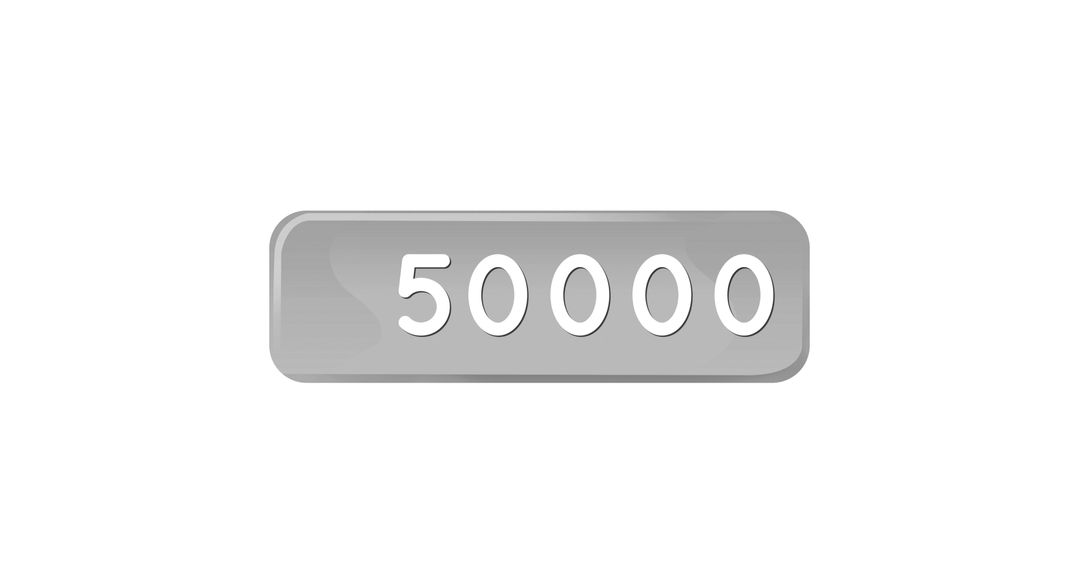 50000 Notifications Alert Symbolizing Strong Network Activity