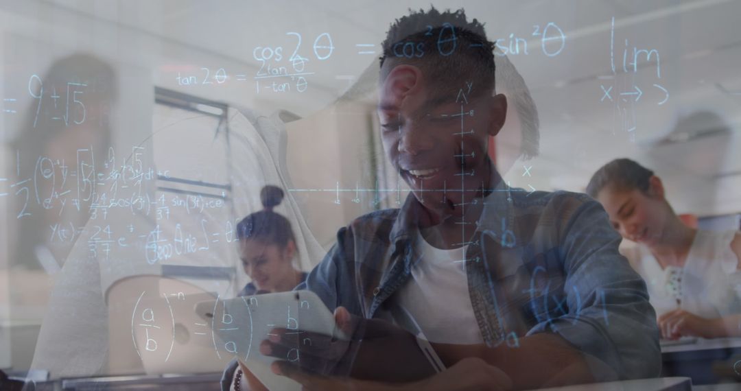 Diverse Students Learning with Technology and Math Overlay