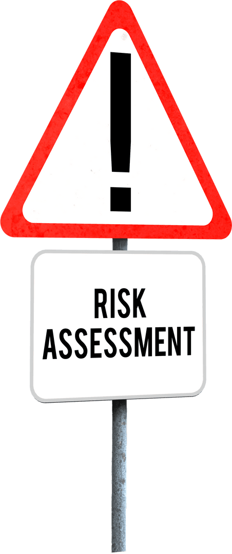 Transparent Risk Assessment Warning Sign Exclamation Mark