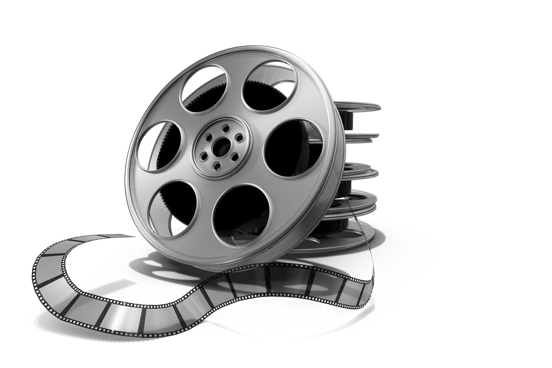 Silver Film Reel Tapes Transparent Background for Movie and Filming Concepts - Download Free Stock Images Pikwizard.com