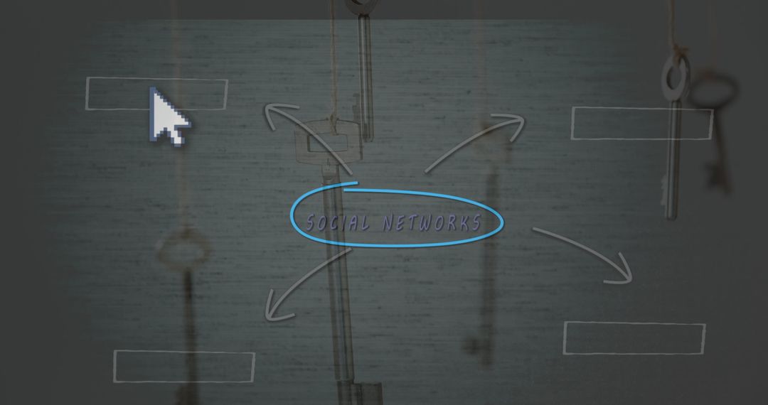 Cybersecurity and Network Symbols Online Connection Concept