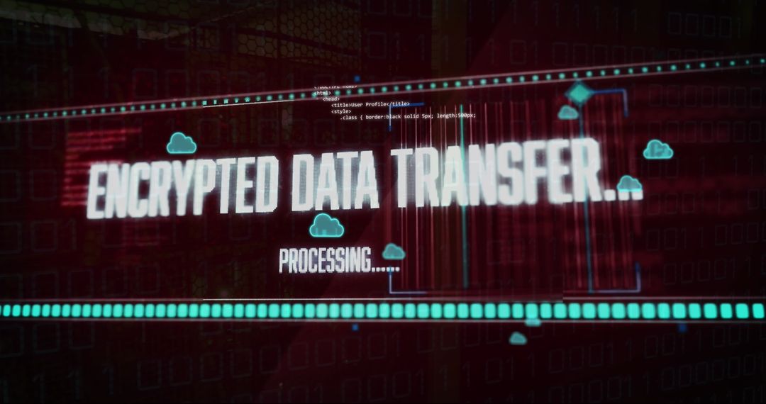Encrypted data transfer in cloud computing interface