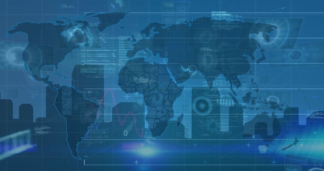 Global Interface Displaying Digital Data and Analytics - Free Images, Stock Photos and Pictures on Pikwizard.com