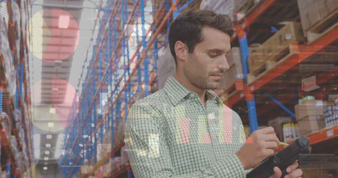 Warehouse Operations Manager Using Digital Tablet