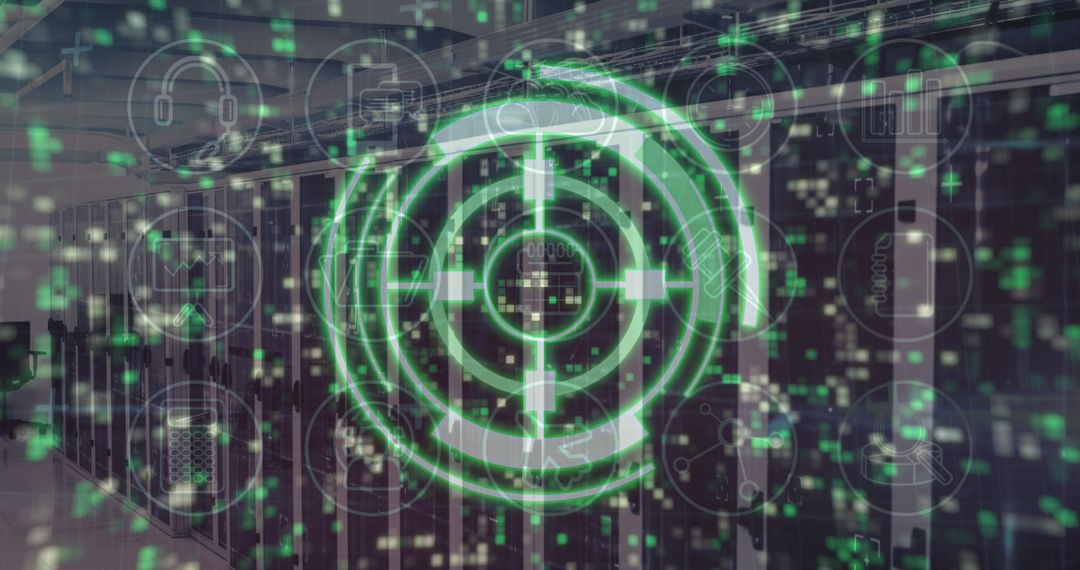 Futuristic Cybersecurity Interface in Data Center Environment