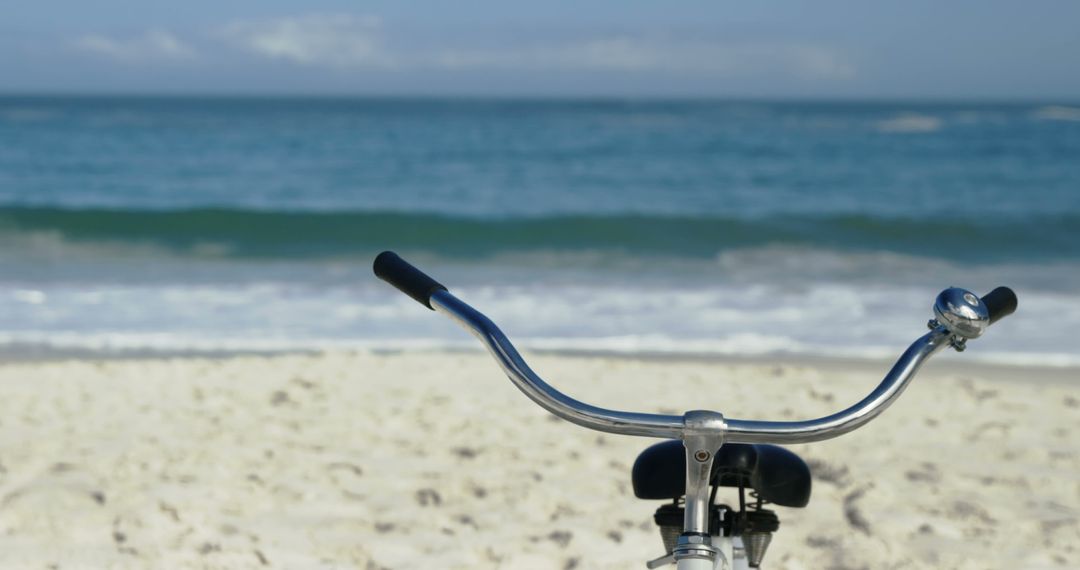 View of a bike on the beach - Free Images, Stock Photos and Pictures on Pikwizard.com