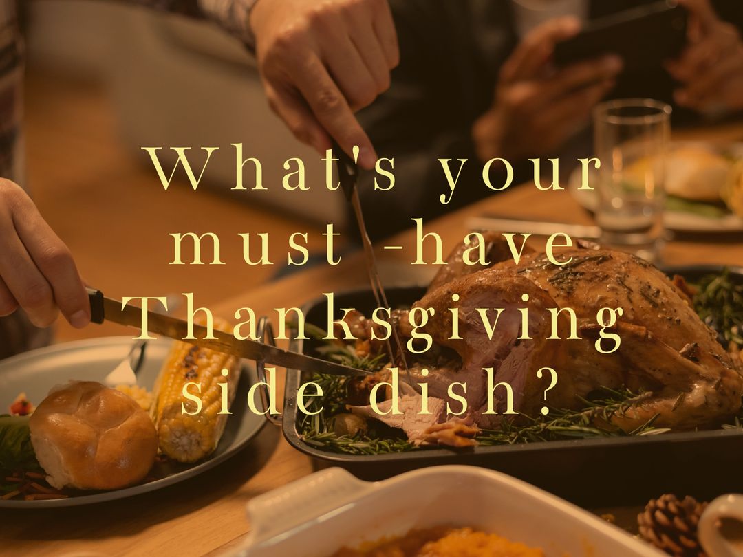 Thanksgiving Dinner Celebration Asking Favorite Side Dish - Download Free Stock Templates Pikwizard.com