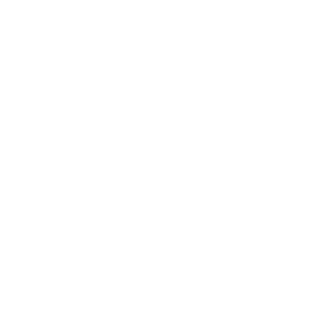 White Directional Arrow Icon with Transparent Background