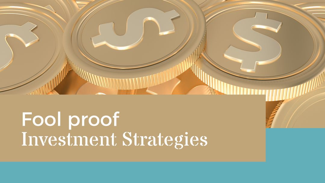 Foolproof Investment Strategies with Gold Coins Illustration - Download Free Stock Templates Pikwizard.com