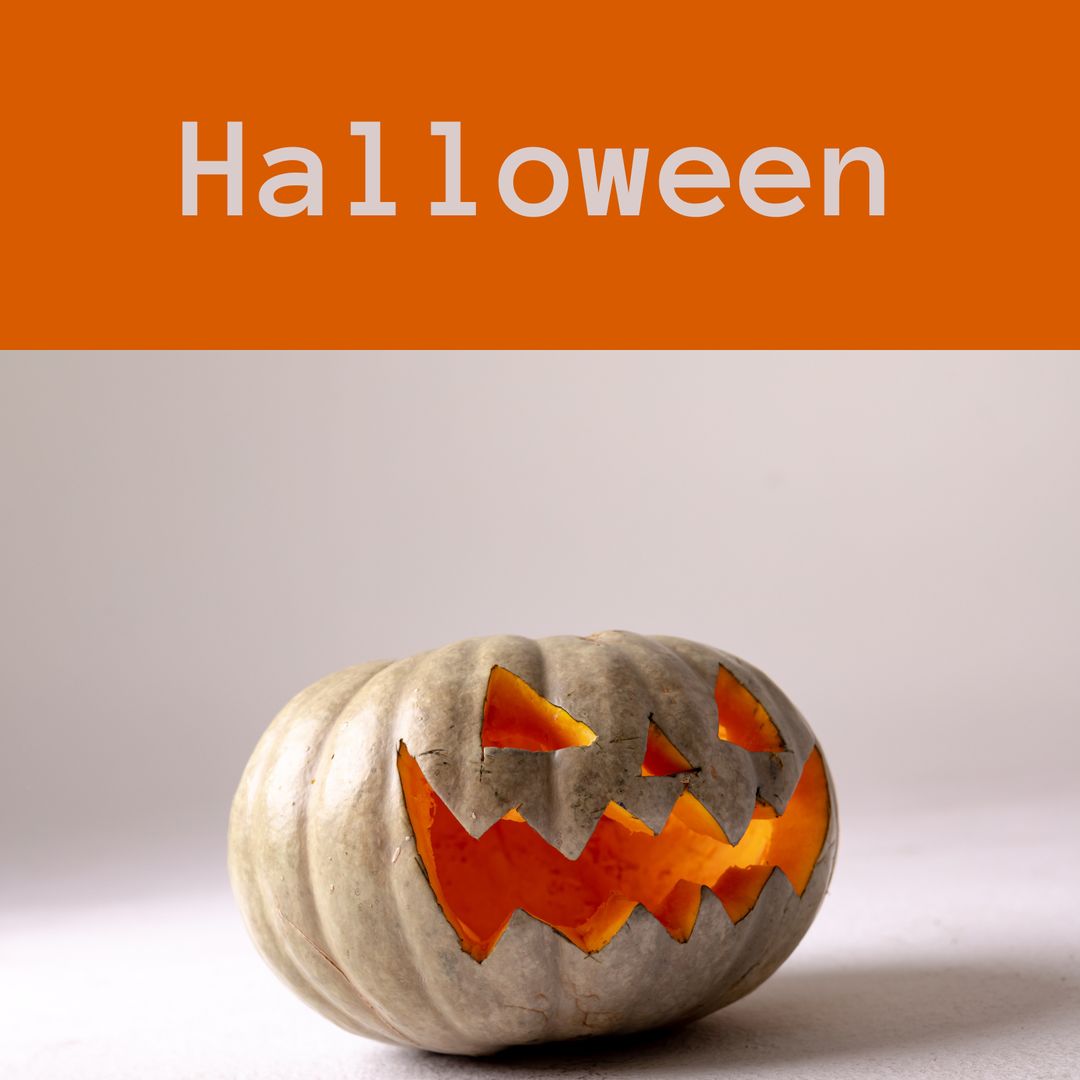 Festive Halloween Jack-o'-Lantern Pumpkin Carving - Download Free Stock Templates Pikwizard.com