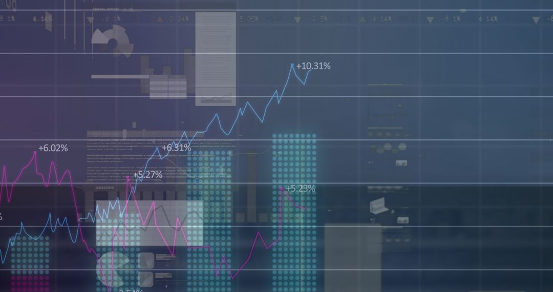 Financial Data Visualization with Growing Business Charts