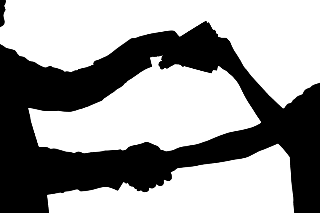 Silhouette of Couple Holding Hands on Transparent Background Love Theme