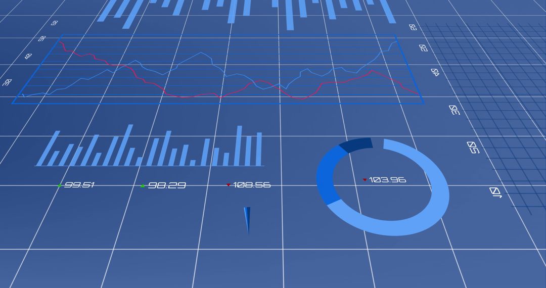 Digital Data Processing with Interactive Graphs and Charts - Free Images, Stock Photos and Pictures on Pikwizard.com