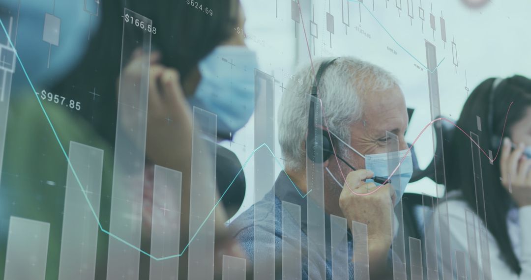 Diverse Team Collaborating on Financial Analytics