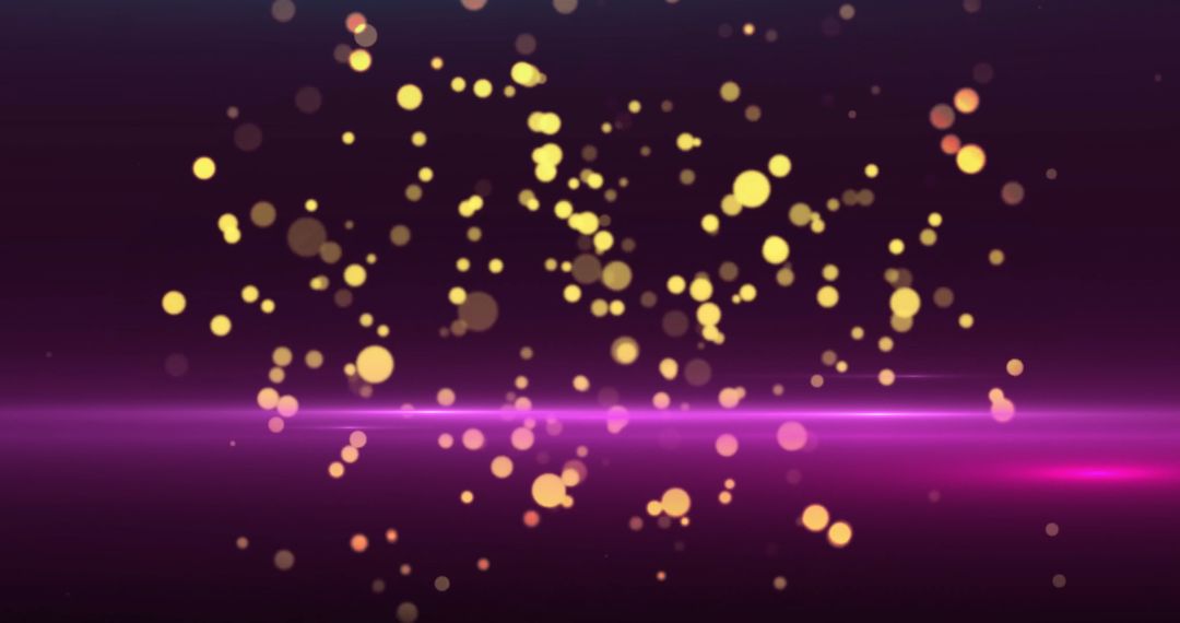 Yellow Spots on Dark Background with Purple Glow