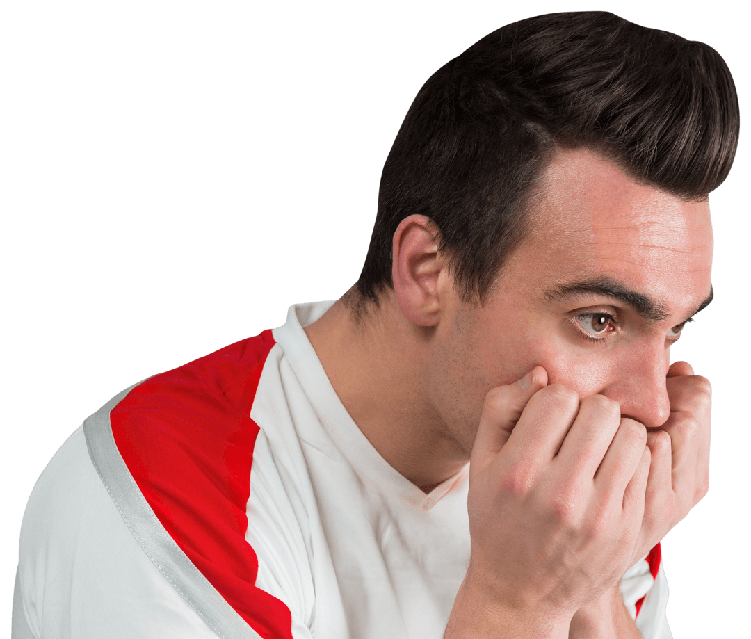 Transparent Disappointing Fan Reaction at Sporting Event