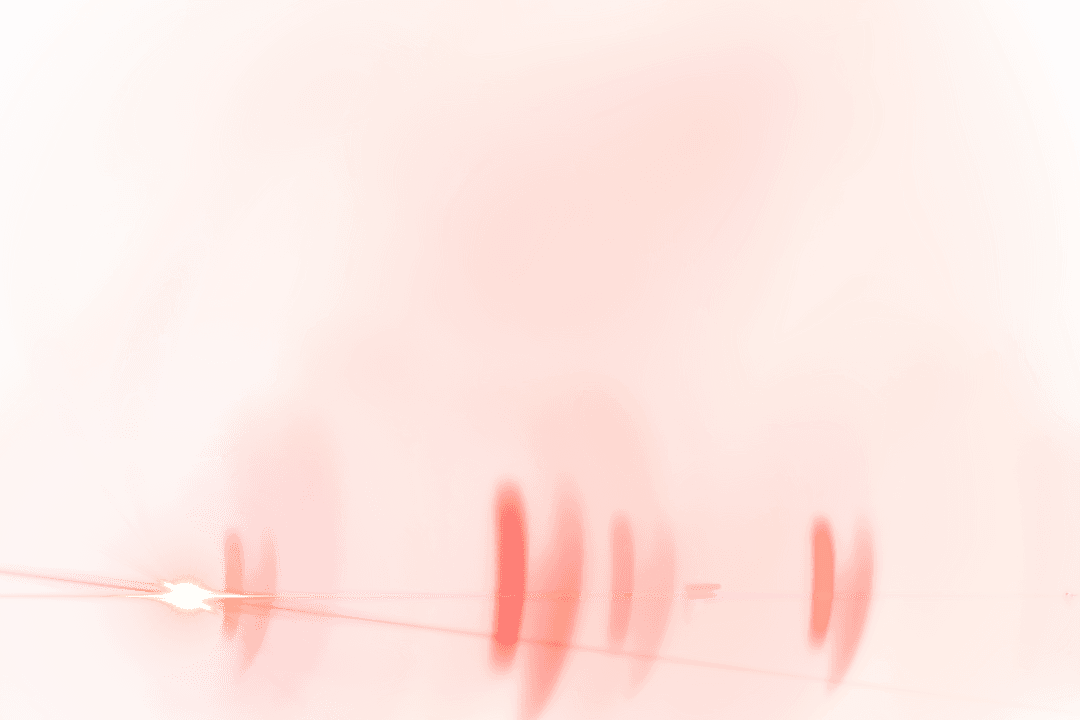 Red Light Abstract Design with Transparent Background