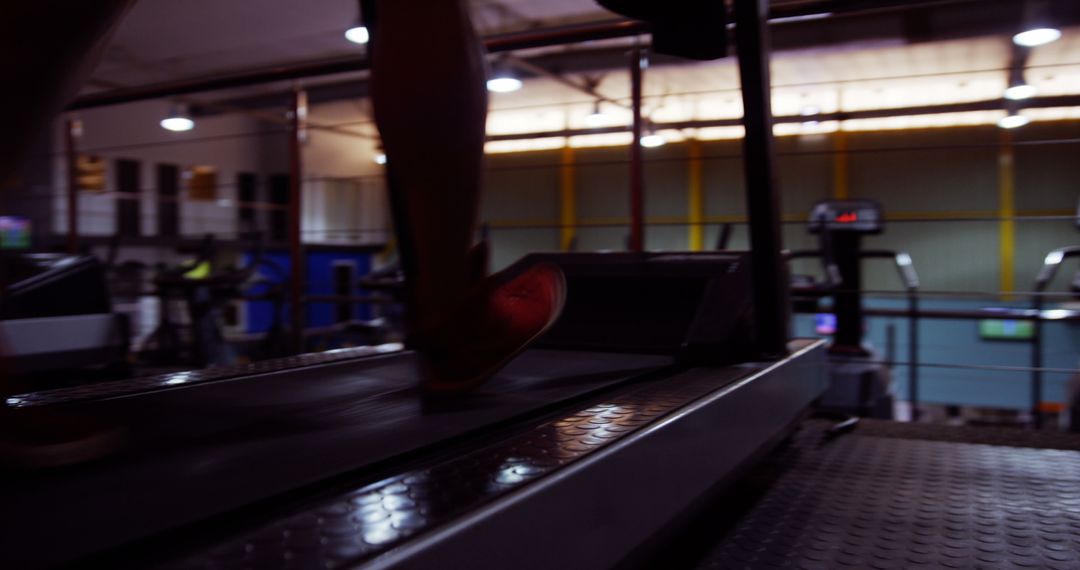 Close-Up of Legs Running on Treadmill in Gym - Free Images, Stock Photos and Pictures on Pikwizard.com