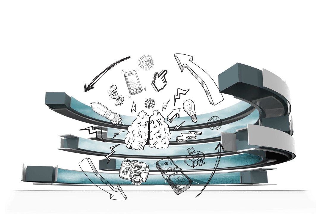 Media Brainstorming Concepts on Transparent Screen - Download Free Stock Images Pikwizard.com