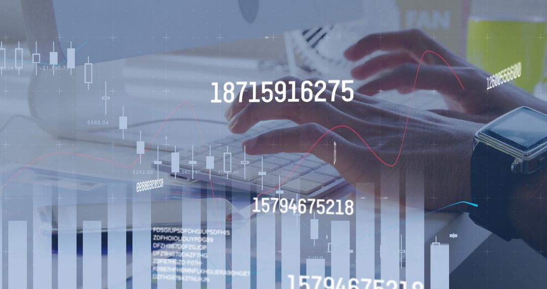 Businessman Analyzing Financial Data on Laptop Screen
