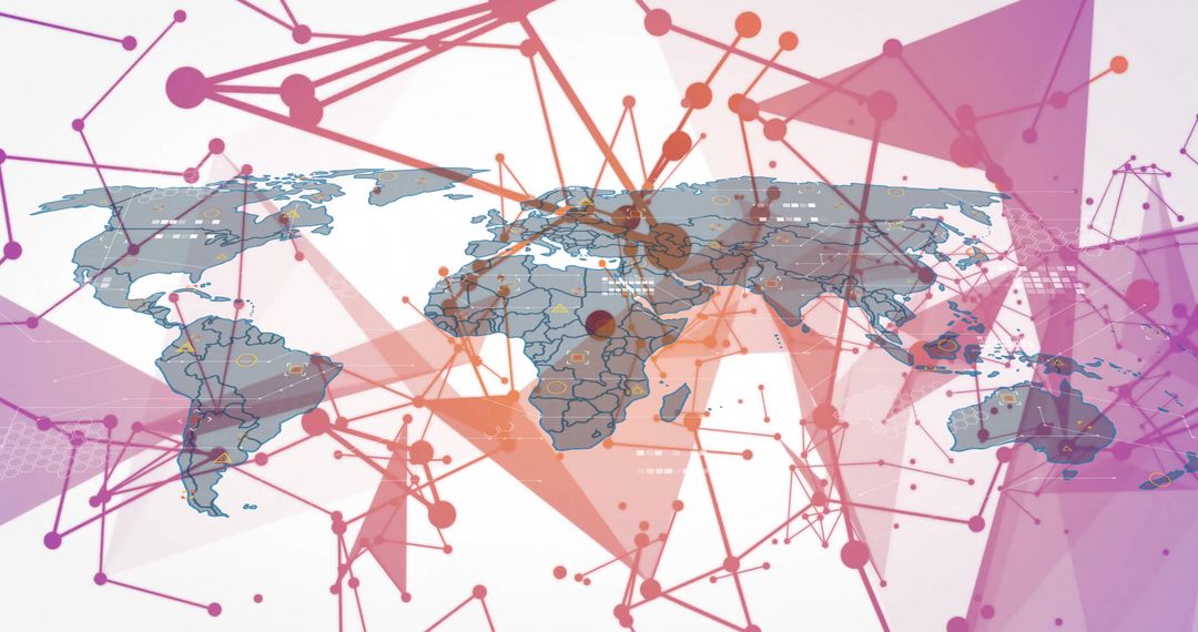 Global Digital Network Visualization with Geometric Overlays