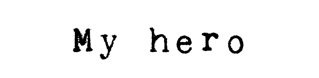 My Hero Text on Transparent Background