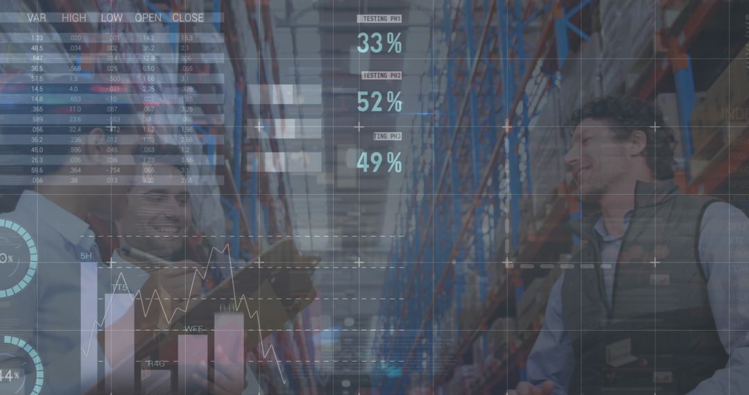 Data Analytics Professionals Analyzing Warehouse Operations - Free Images, Stock Photos and Pictures on Pikwizard.com