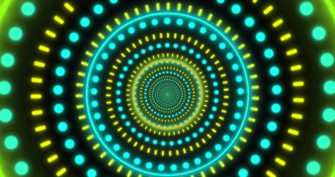 Futuristic Glowing Circular Designs with Motion