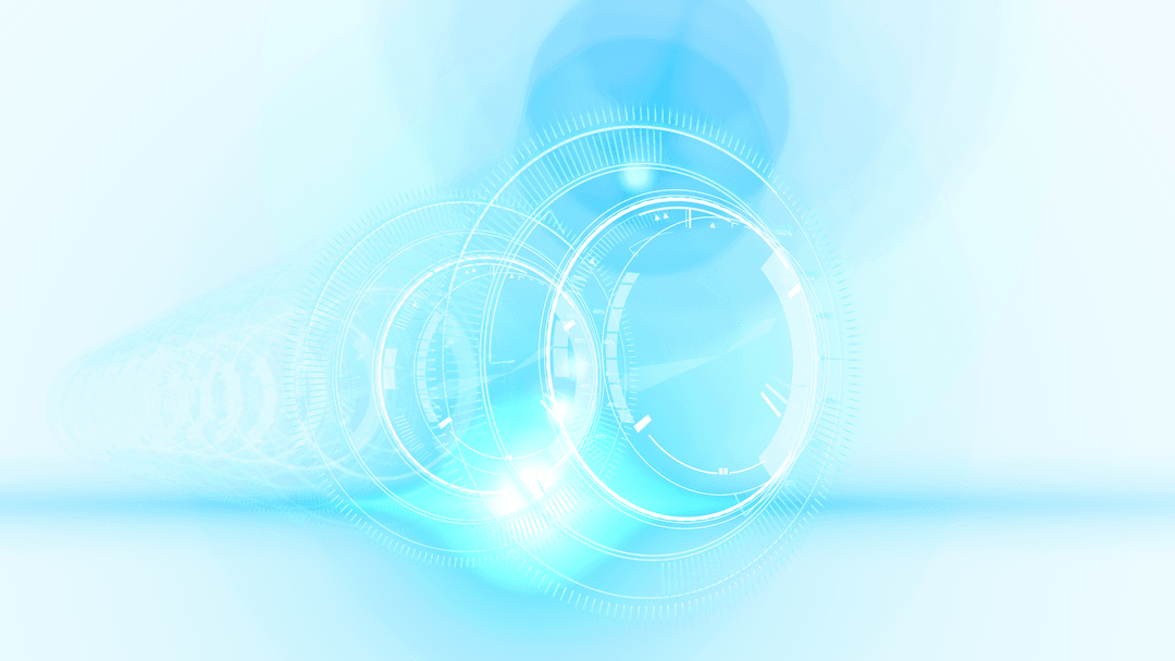 Abstract Futuristic Transparent Lens Circles Digital Background
