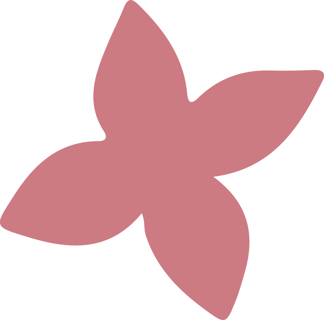 Abstract Pink Rounded Quadrilateral Shape Design on Transparent Background