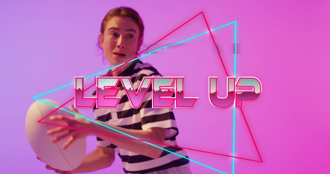 Levelling Up Concept with Abstract Geometric Elements