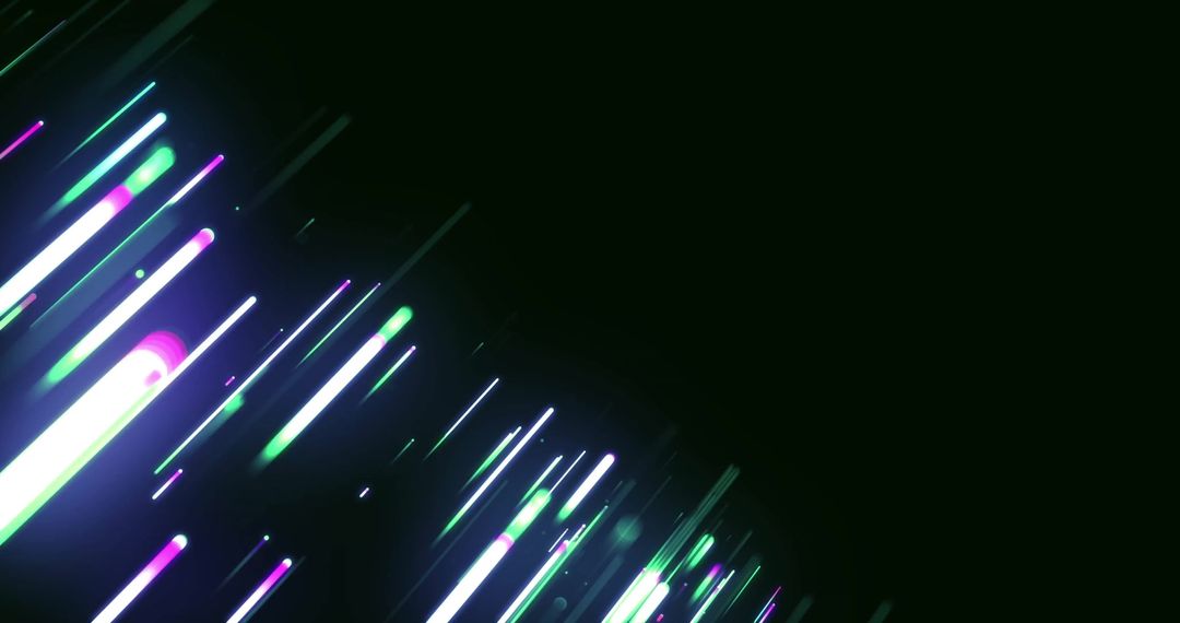 Vibrant Neon Streaks in Abstract Futuristic Design